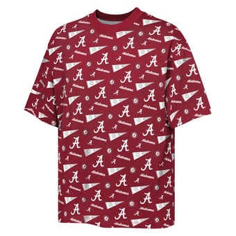 Youth Outerstuff Crimson Alabama Crimson Tide Scramble All Over Print T-Shirt
