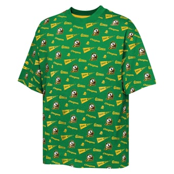 Youth Outerstuff Green Oregon Ducks Scramble All Over Print T-Shirt