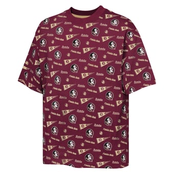 Youth Outerstuff Garnet Florida State Seminoles Scramble All Over Print T-Shirt