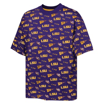 Youth Outerstuff Purple LSU Tigers Scramble All Over Print T-Shirt