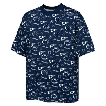Youth Outerstuff Navy Penn State Nittany Lions Scramble All Over Print T-Shirt