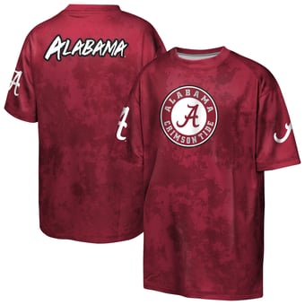 Youth Outerstuff  Crimson Alabama Crimson Tide Off-Side Sublimated T-Shirt