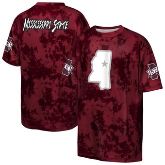 Youth Outerstuff  Maroon Mississippi State Bulldogs Off-Side Sublimated T-Shirt