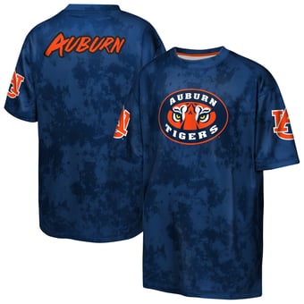 Youth Outerstuff  Navy Auburn Tigers Off-Side Sublimated T-Shirt