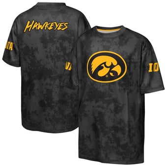 Youth Outerstuff  Black Iowa Hawkeyes Off-Side Sublimated T-Shirt