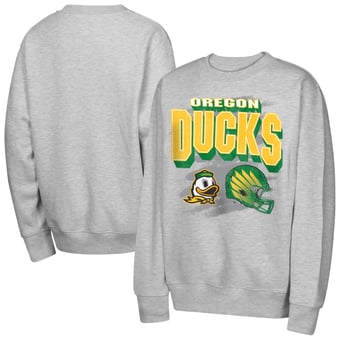 Youth Outerstuff  Heather Gray Oregon Ducks Wild Card Fleece Sweatshirt