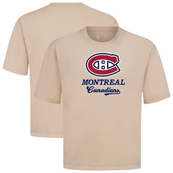 Men's Levelwear  Khaki Montreal Canadiens Team Surge Luxe Signature Knit T-Shirt