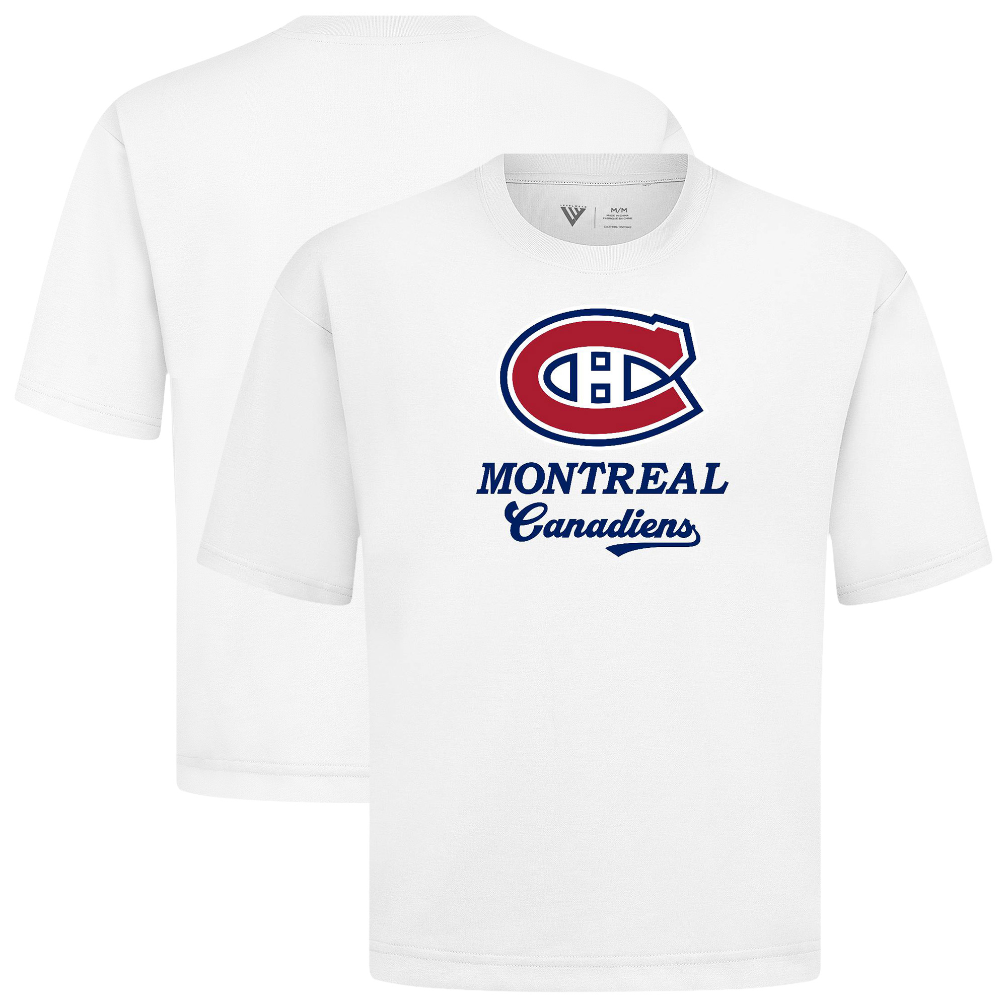 Men’s Levelwear White Montreal Canadiens Team Surge Luxe Signature Knit T-Shirt Men’s Levelwear White Montreal Canadiens Team Surge Luxe Signature Knit T-Shirt