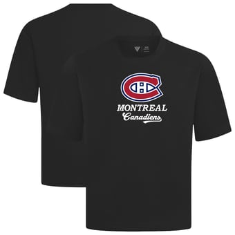 Men's Levelwear  Black Montreal Canadiens Team Surge Luxe Signature Knit T-Shirt