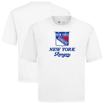 Men's Levelwear  White New York Rangers Team Surge Luxe Signature Knit T-Shirt