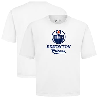 Men's Levelwear  White Edmonton Oilers Team Surge Luxe Signature Knit T-Shirt