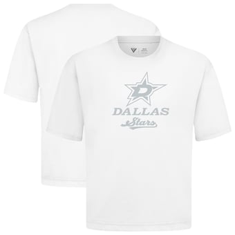 Men's Levelwear  White Dallas Stars Shadow Surge Luxe Signature Knit T-Shirt