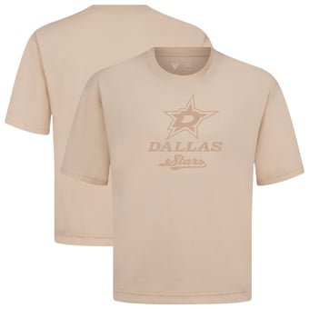 Men's Levelwear  Khaki Dallas Stars Shadow Surge Luxe Signature Knit T-Shirt