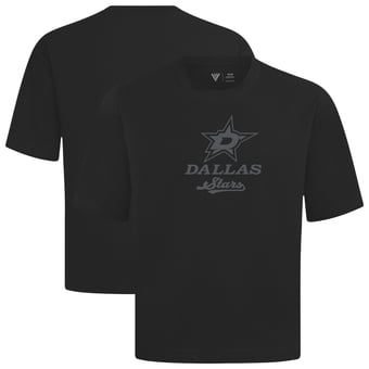 Men's Levelwear  Black Dallas Stars Shadow Surge Luxe Signature Knit T-Shirt
