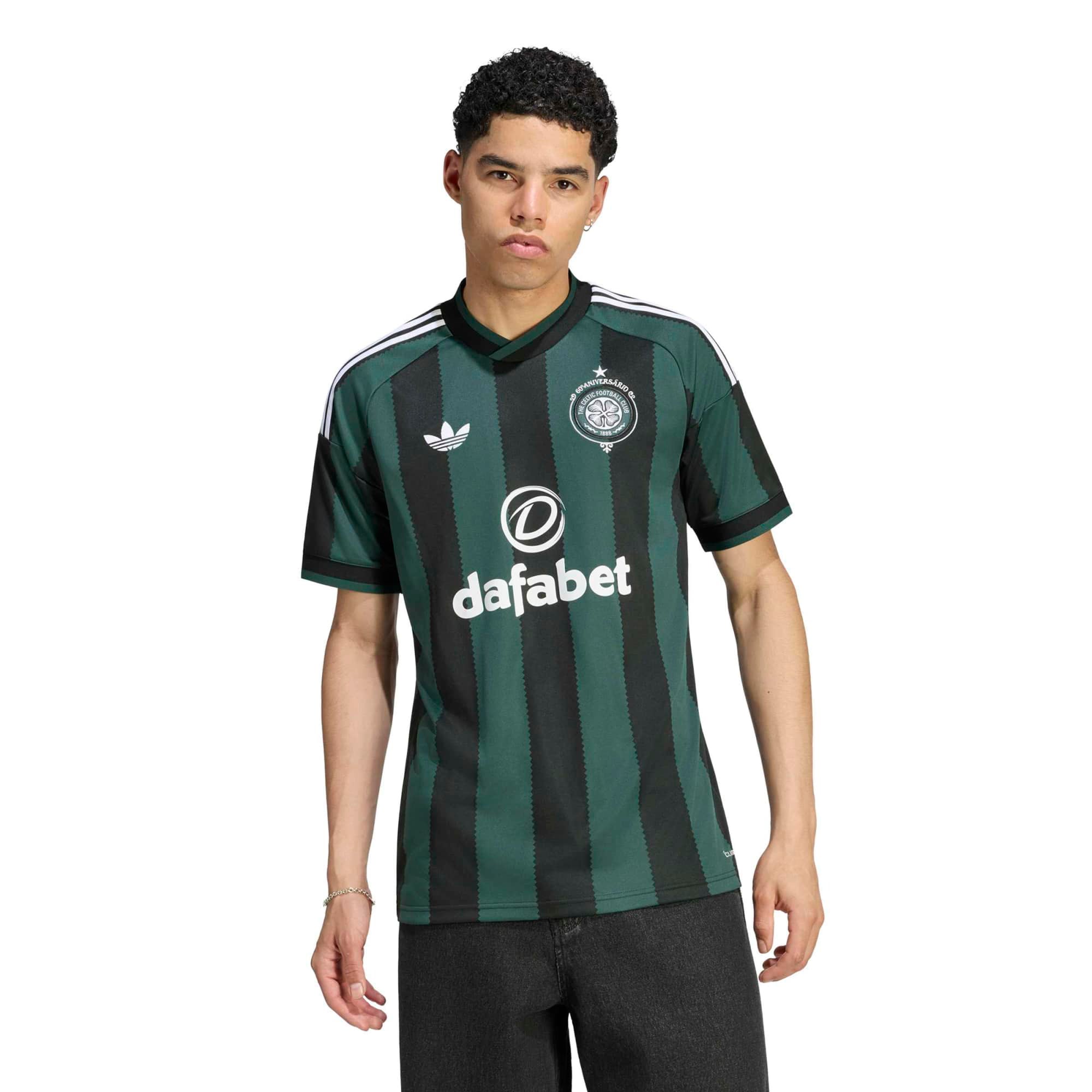 Men's adidas Black/Green Celtic 2026/27 Away Replica Jersey