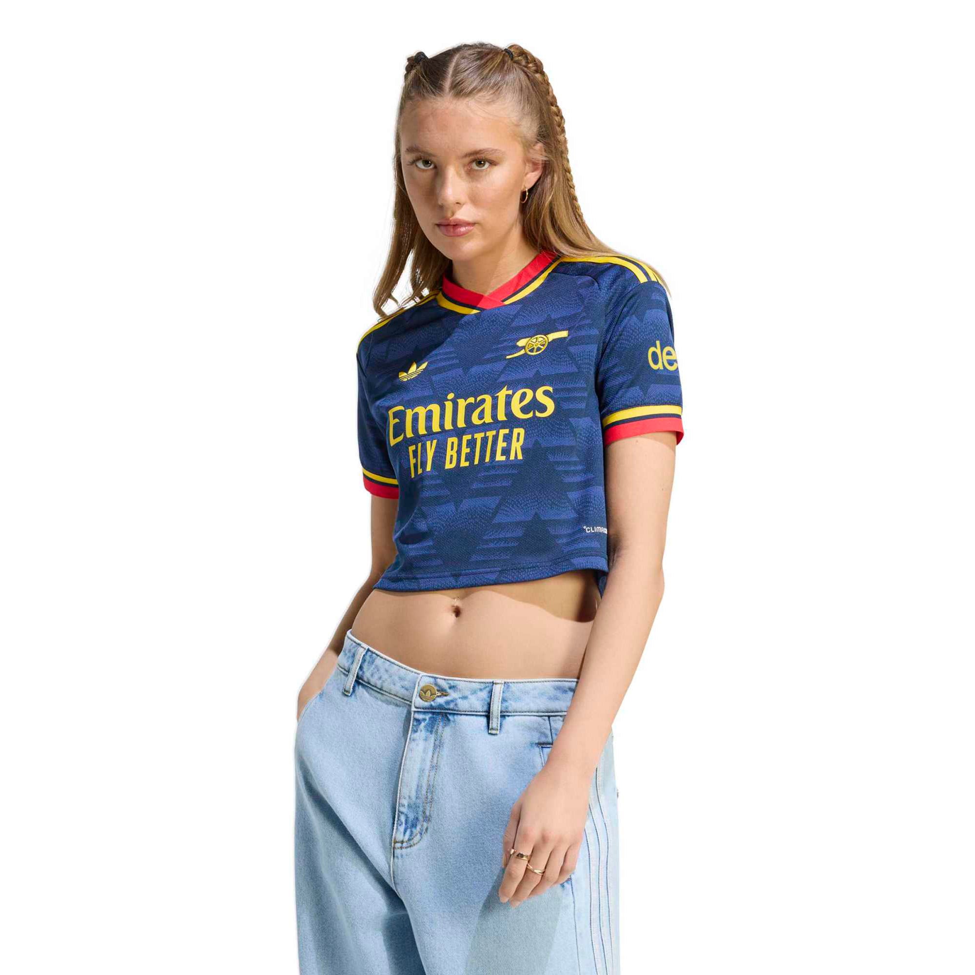 Women's adidas Navy Arsenal 2026/27 Away Cropped Replica Jersey