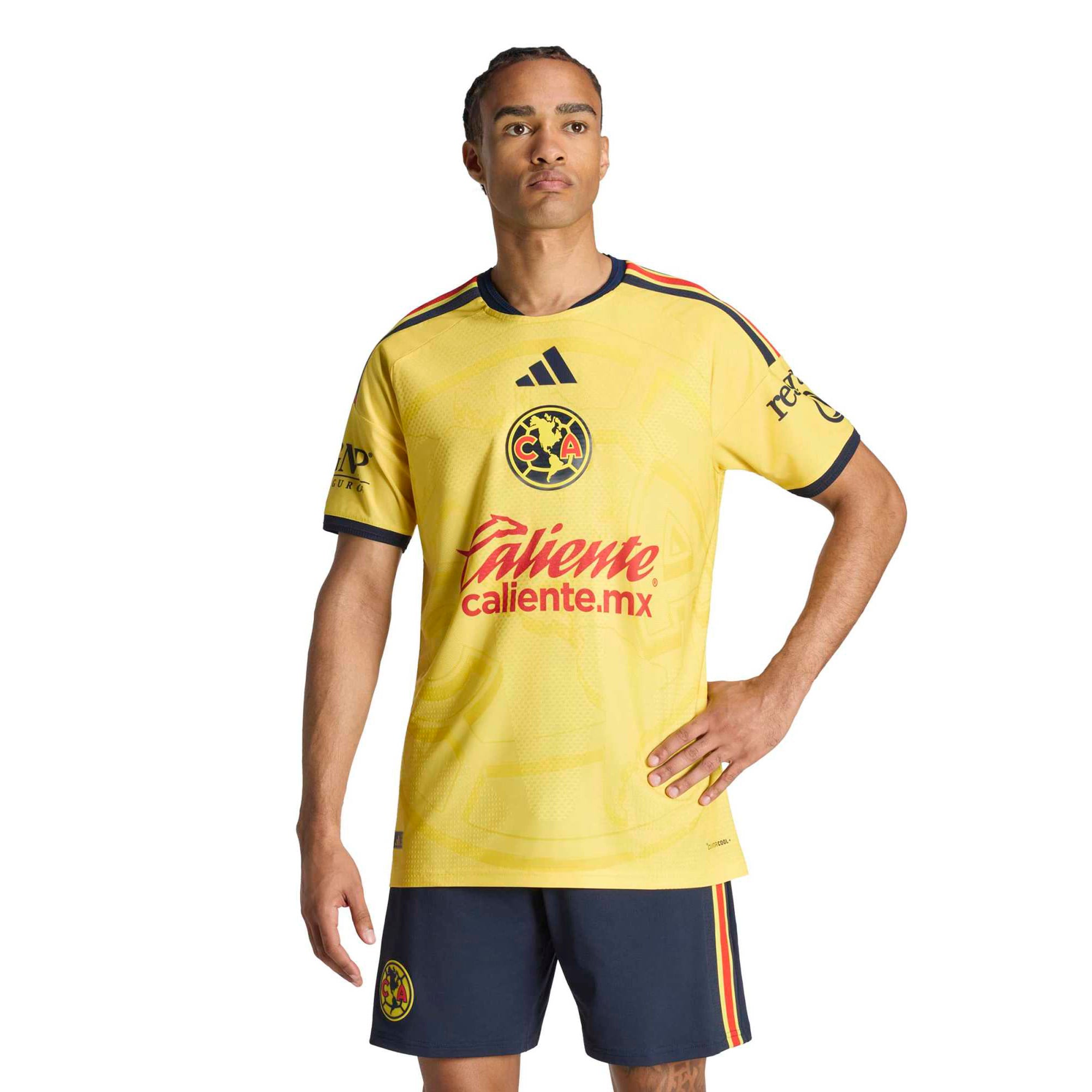 Men's adidas Yellow Club America 2026/27 Home On-Field Authentic Jersey