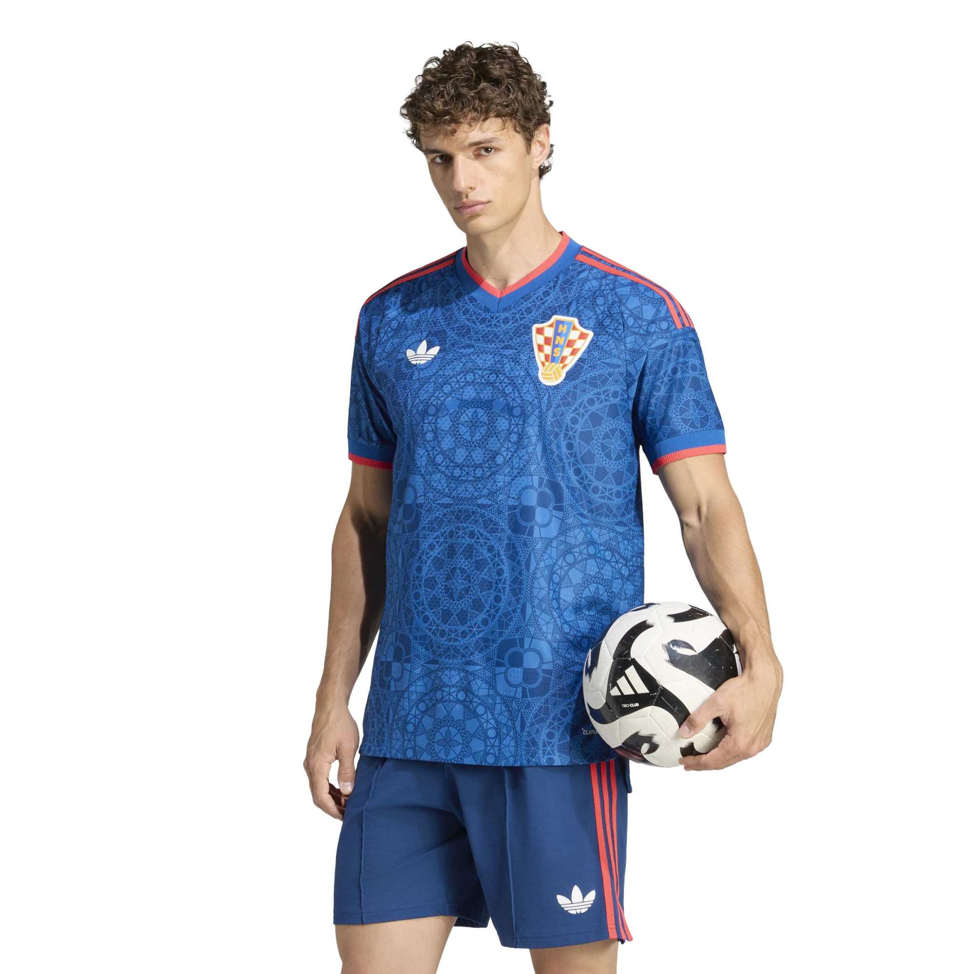 Men's adidas Blue Croatia National Team 2027 Away On-Field Authentic Jersey