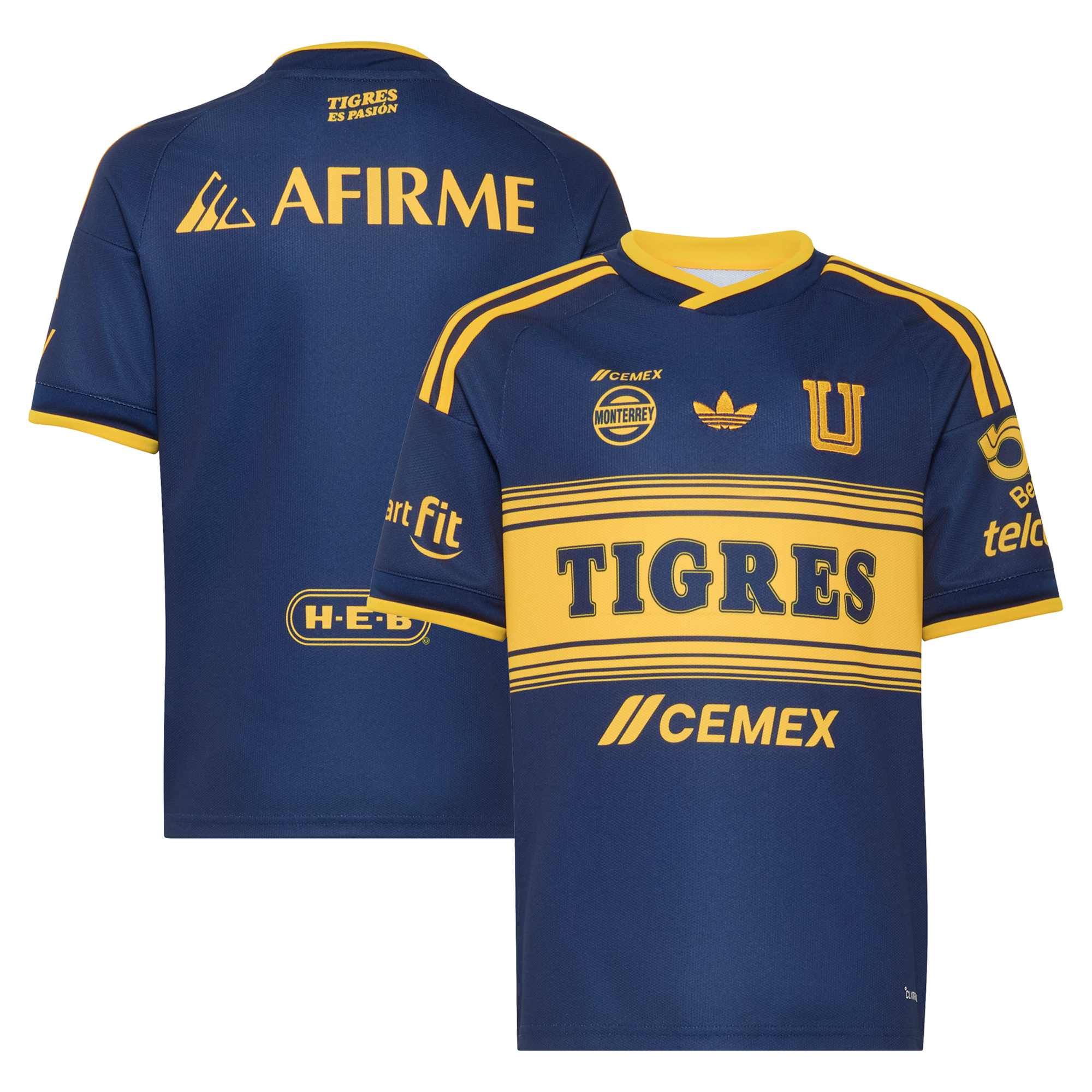 Youth adidas Navy Tigres UANL 2026/27 Away Replica Jersey