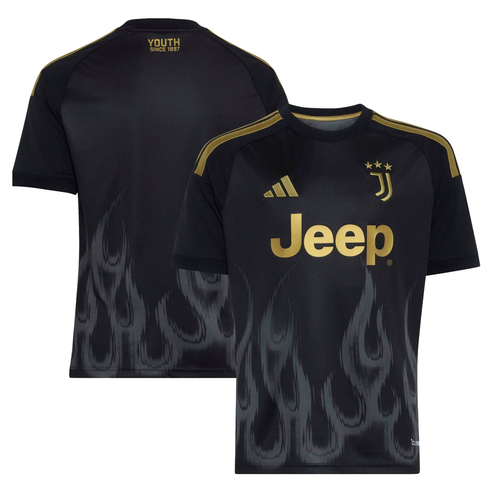 Youth adidas Black Juventus 2026/27 Third Replica Jersey