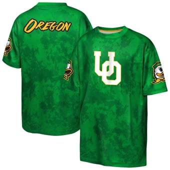 Youth Outerstuff  Green Oregon Ducks Off-Side Sublimated T-Shirt
