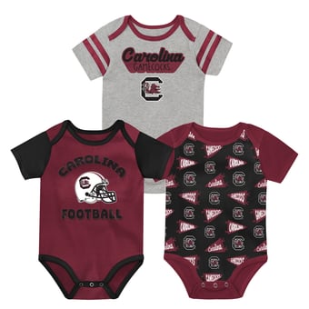Infant Outerstuff South Carolina Gamecocks Star Player Three-Piece Bodysuit Set
