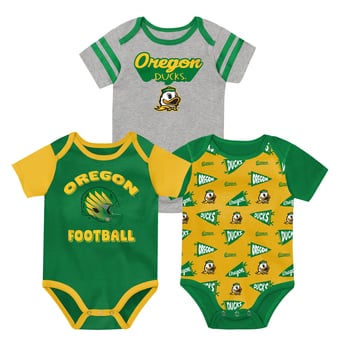 Infant Outerstuff Oregon Ducks Star Player Three-Piece Bodysuit Set