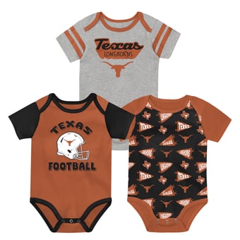 Infant Outerstuff Texas Longhorns Star Player Three-Piece Bodysuit Set