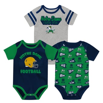Infant Outerstuff Notre Dame Fighting Irish Star Player Three-Piece Bodysuit Set