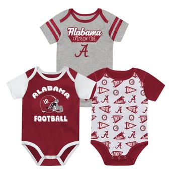 Newborn Outerstuff  Crimson Alabama Crimson Tide Star Player Three-Piece Bodysuit Set