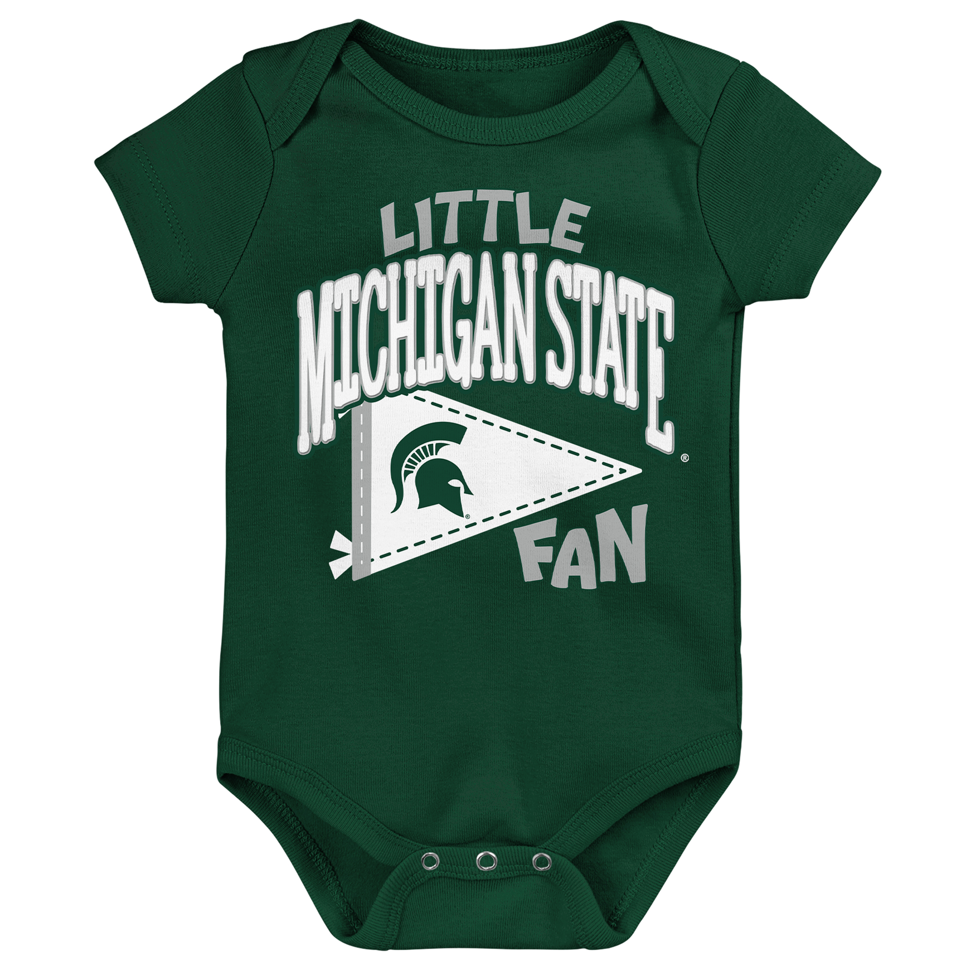 Newborn Outerstuff Green Michigan State Spartans Little Banner Bodysuit