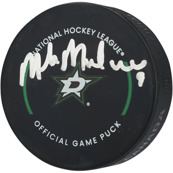 Mike Modano Dallas Stars Autographed Official Game Puck