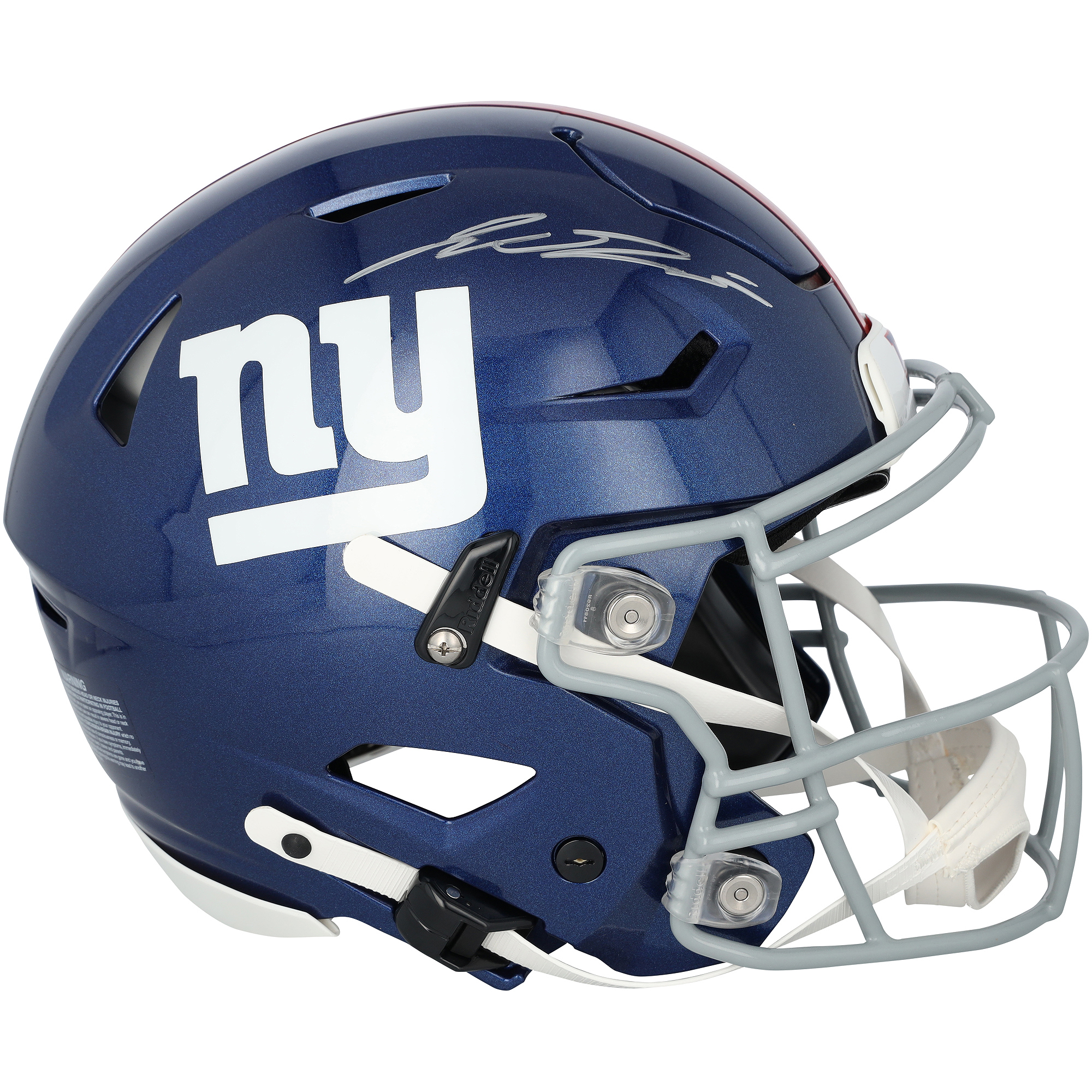 Jaxson Dart New York Giants Autographed Riddell Speed Flex Authentic Helmet