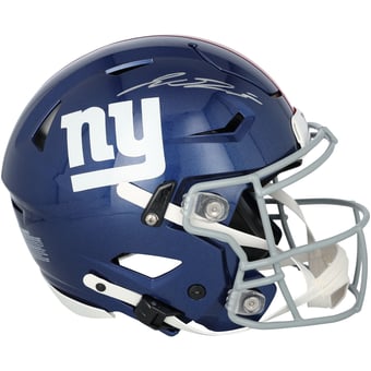 Jaxson Dart New York Giants Autographed Riddell Speed Flex Authentic Helmet