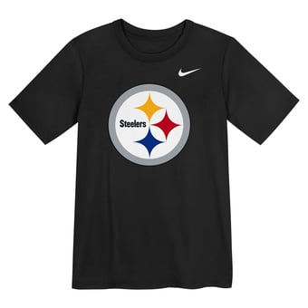 Preschool Nike  Black Pittsburgh Steelers Logo T-Shirt