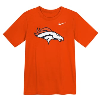 Preschool Nike  Orange Denver Broncos Logo T-Shirt