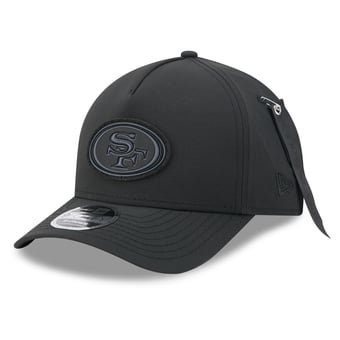 Men's New Era x Alpha Industries Black San Francisco 49ers A-Frame 9FORTY Adjustable Hat