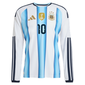 Maillot Domicile Authentic Argentine adidas 26 - Manches longues avec flocage Messi 10, vue 3