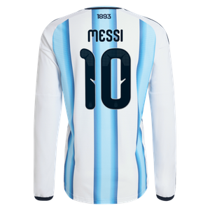 Maillot Domicile Authentic Argentine adidas 26 - Manches longues avec flocage Messi 10, vue 4