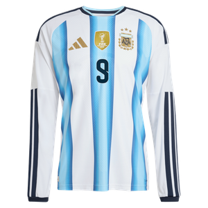Maillot Domicile Authentic Argentine adidas 26 - Manches longues avec flocage J. Alvarez  9, vue 3