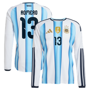 Maillot Domicile Authentic Argentine adidas 26 - Manches longues avec flocage Romero 13, vue 2