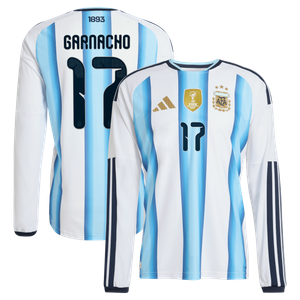 Maillot Domicile Authentic Argentine adidas 26 - Manches longues avec flocage Garnacho 17, vue 2