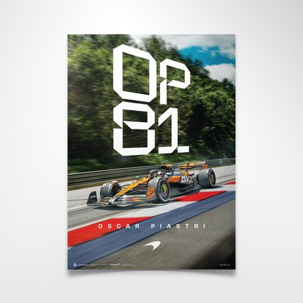 McLaren Rise of Oscar Piastri 81 Poster