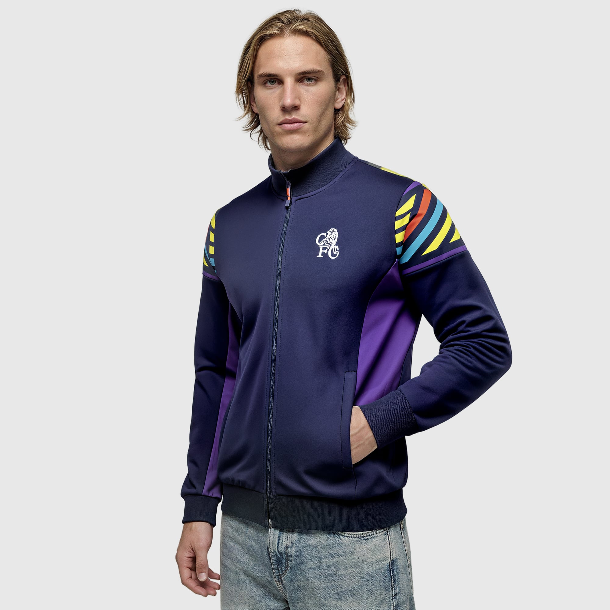 Veste de survêtement Chelsea 94 Extérieur Reinspired - Bleu marine