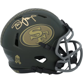 Steve Young San Francisco 49ers Autographed Riddell 2025 Salute To Service Speed Mini Helmet