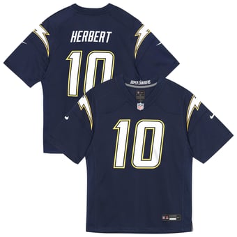Toddler Nike Justin Herbert Navy Los Angeles Chargers Alternate Super Chargers Game Jersey