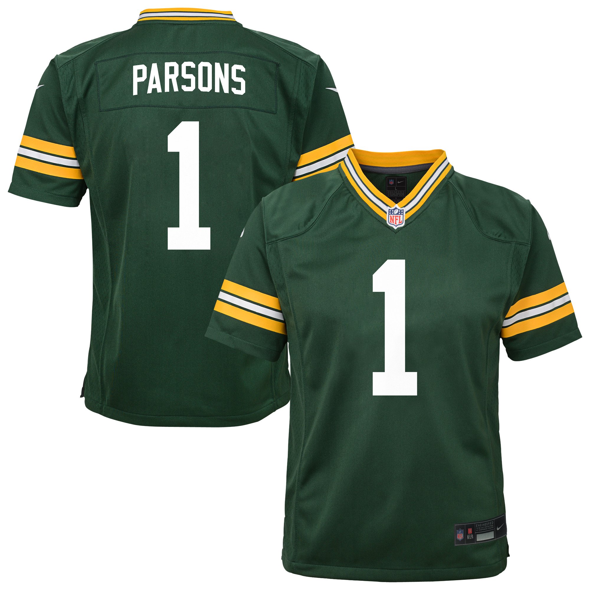 Infant Nike Micah Parsons Green Green Bay Packers Team Game Jersey Infant Nike Micah Parsons Green Green Bay Packers Team Game Jersey