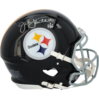 Jack Lambert Pittsburgh Steelers Autographed Riddell 1963-76 Throwback Speed Authentic Helmet with "HOF 90" Inscription