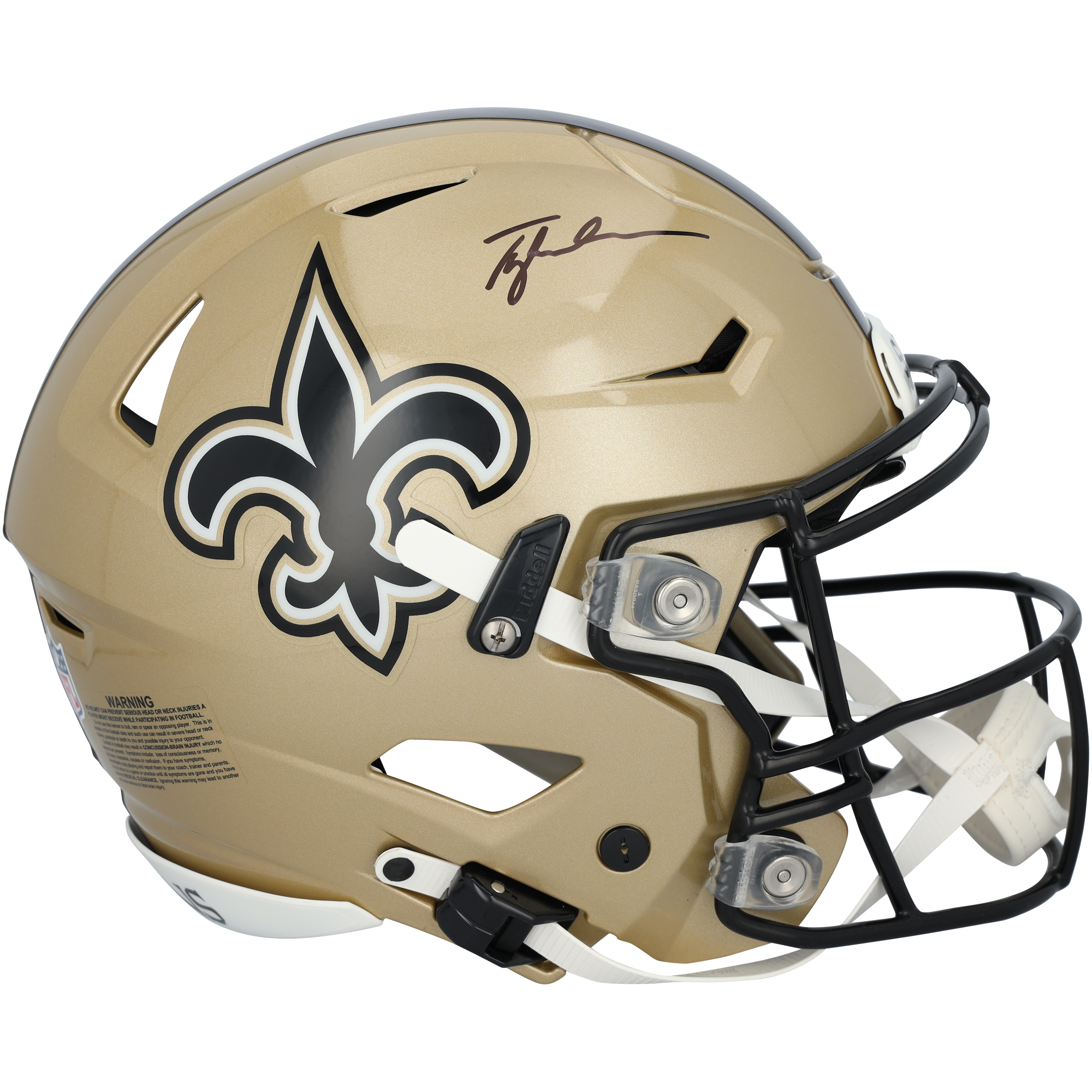 Tyler Shough New Orleans Saints Autographed Riddell Speed Flex Authentic Helmet