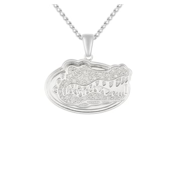"FanDrip Florida Gators Diamond Pendant Necklace with 18"" Chain"